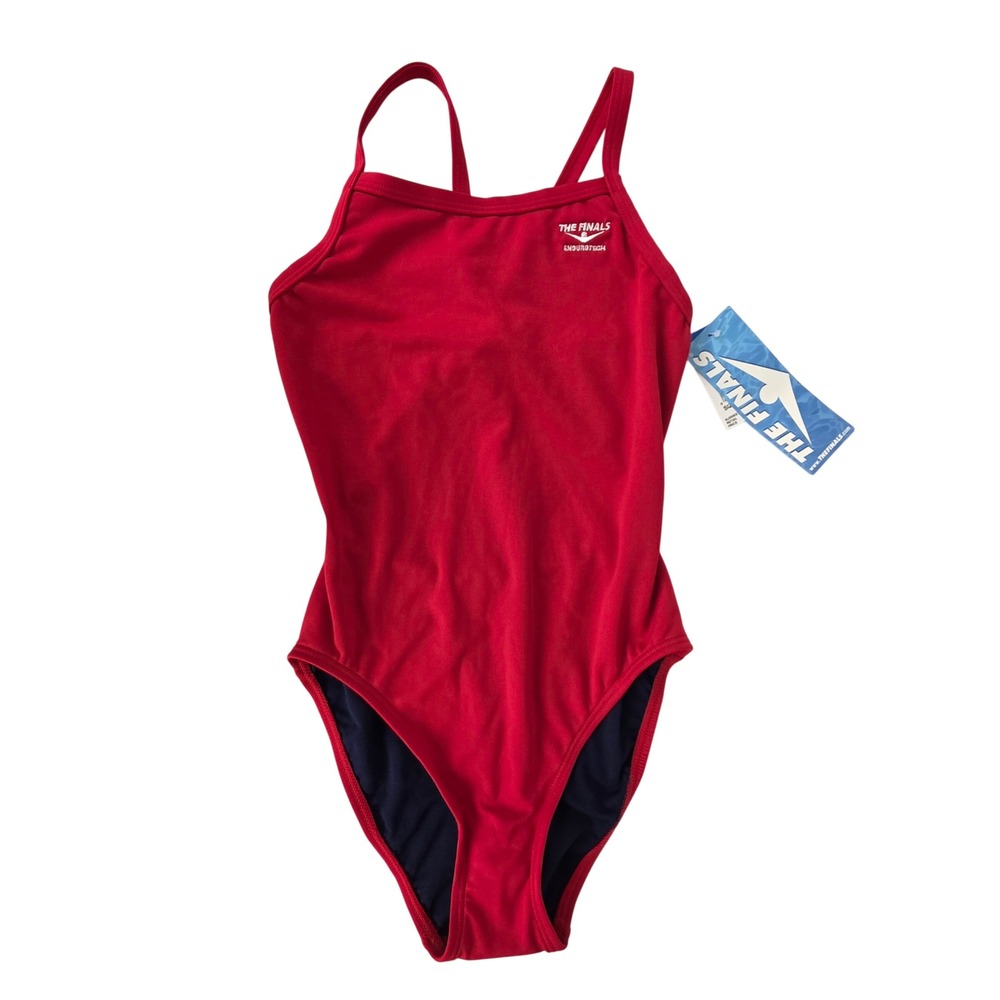 The Finals Women's Red Butterfly Back One Piece Swimsuit Size 30 XXS NWT
